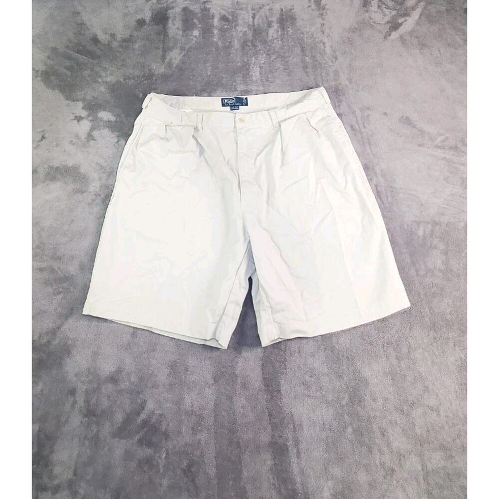 VTG Polo Ralph Lauren 9” Prospect Chino Shorts Mens Size 40 Classic Fit Cream 20